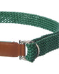 Ferragamo Woven & Leather Belt