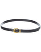Madewell Leather Silvia Skinny Round Buckle Belt