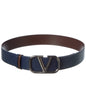 Valentino Vlogo Signature Leather Reversible Buckle Belt