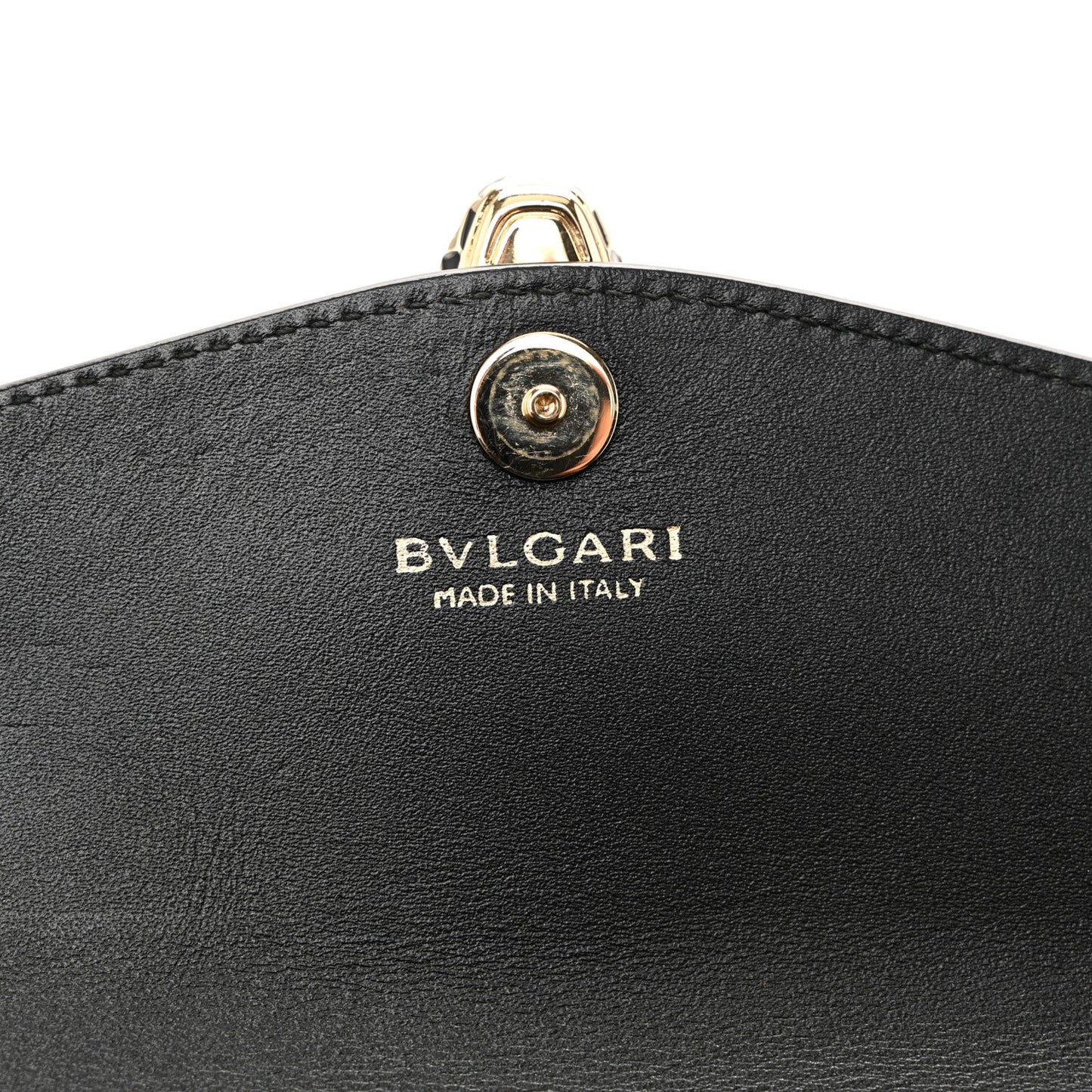Metallic Serpenti Forever Chain Wallet Rose Quartz