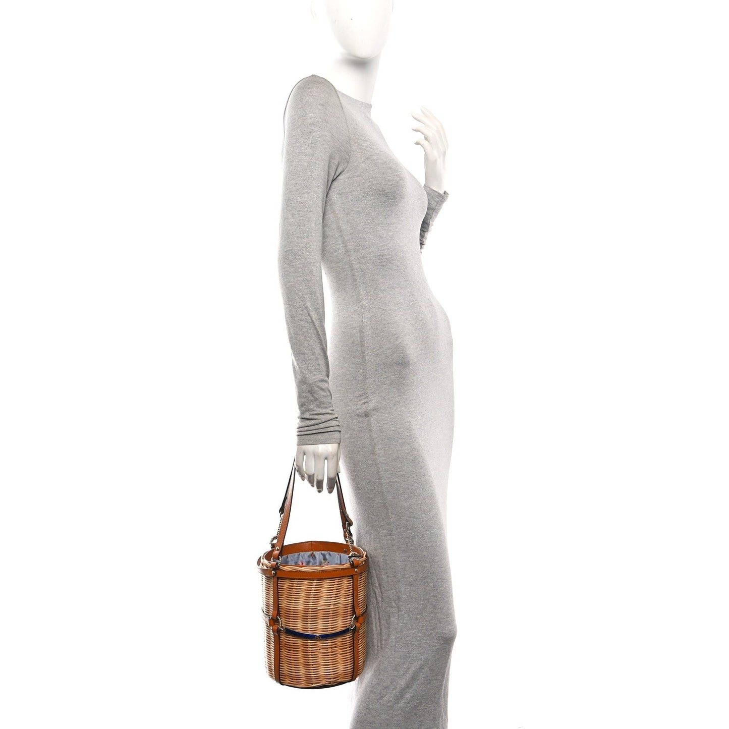 Wicker Bucket Bag Natural