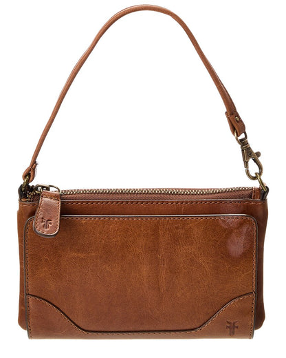 Frye Melissa Convertible Leather Wristlet Wallet, Brown
