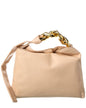 Tiffany & Fred Paris Soft Leather Golden Buckle Leather Hobo Bag Beige ONE SIZE