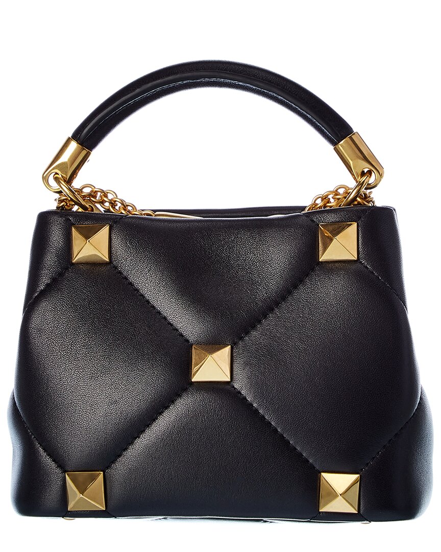 Valentino Roman Stud The Handle Mini Leather Shoulder Bag