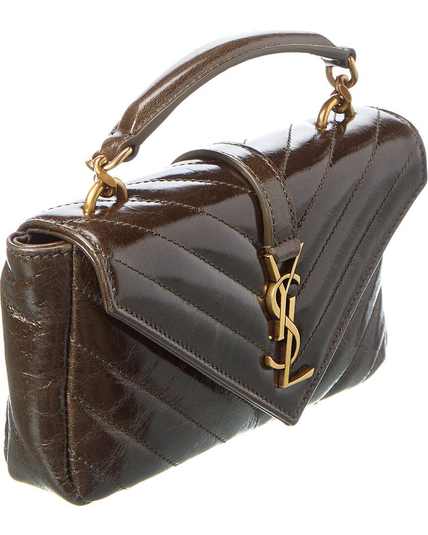 Saint Laurent College Mini Leather Shoulder Bag