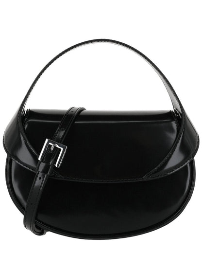 By Far Hari Patent Leather Shoulder Bag