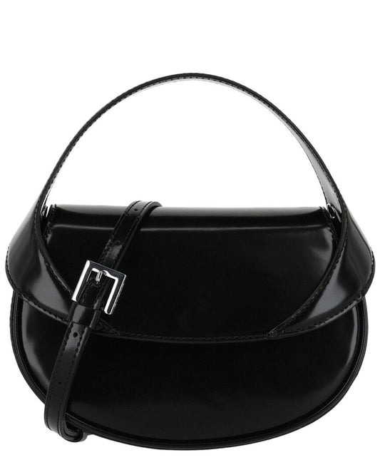 By Far Hari Patent Leather Shoulder Bag