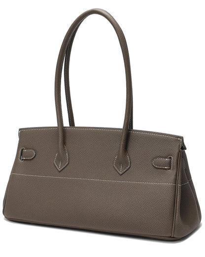 Tiffany & Fred Paris Structured Leather Top-Handle Tote