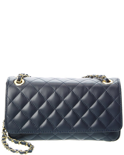 Isabella Rossetti Cleo Quilted Leather Shoulder Bag