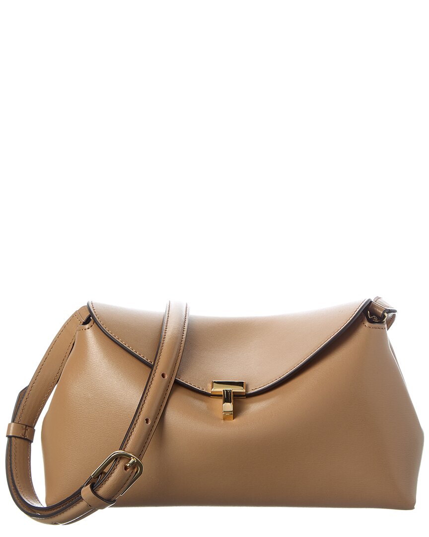 Toteme T-Lock Leather Shoulder Bag