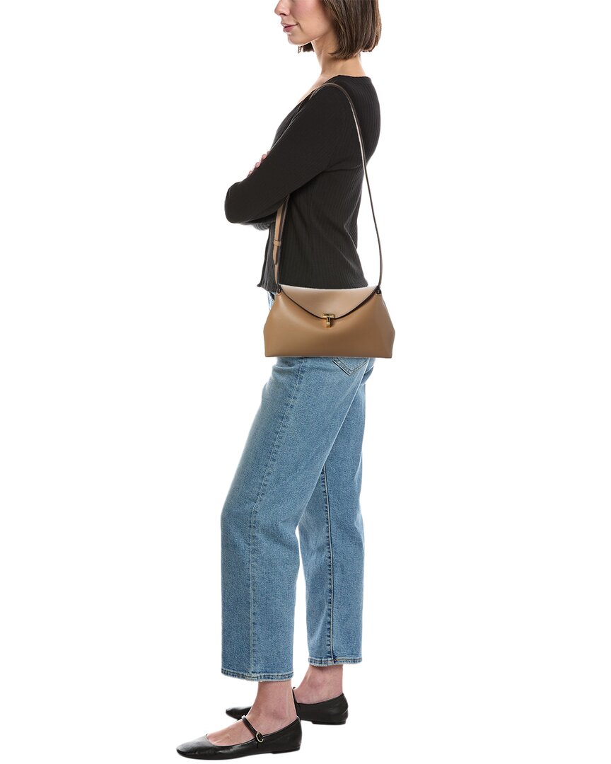 Toteme T-Lock Leather Shoulder Bag