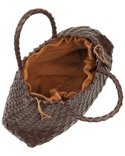 Tiffany & Fred Hand-Woven Leather Tote
