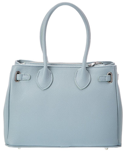 Italian Leather Charlotte Leather Top Handle Bag