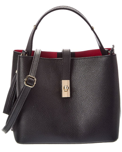 Italian Leather Kira Leather Top Handle Bag
