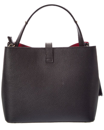 Italian Leather Kira Leather Top Handle Bag