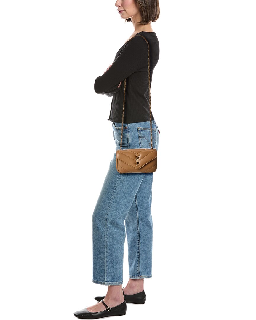 Saint Laurent Loulou Mini Leather Shoulder Bag
