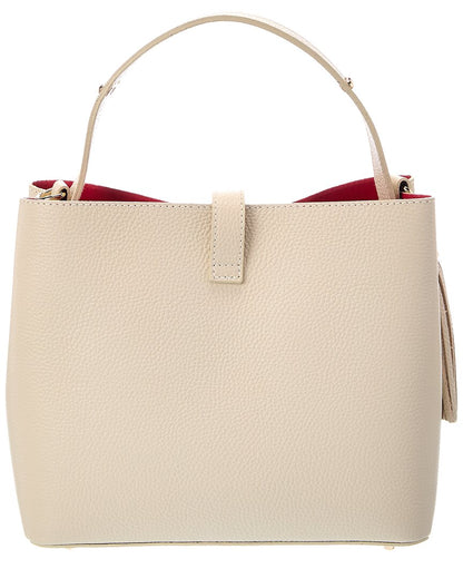 Italian Leather Kira Leather Top Handle Bag