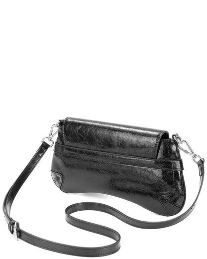 Tiffany & Fred Paris Metallic Leather Shoulder Bag