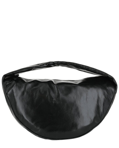 By Far Maxi Creased Leather Shoulder Bag