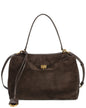 Tiffany & Fred Paris Suede Top Handle Tote