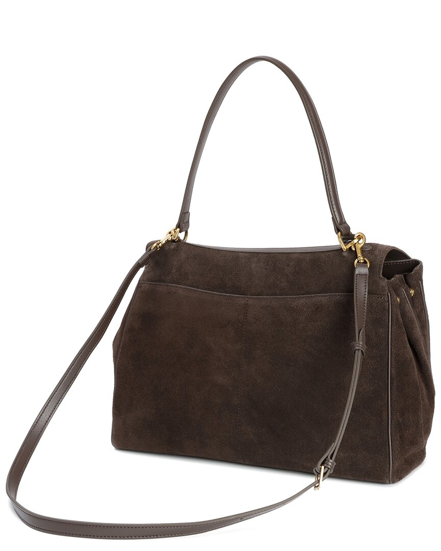 Tiffany & Fred Paris Suede Top Handle Tote