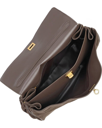 Tiffany & Fred Paris Suede Top Handle Tote