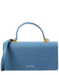 Off-White™ Jitney Denim & Leather Shoulder Bag