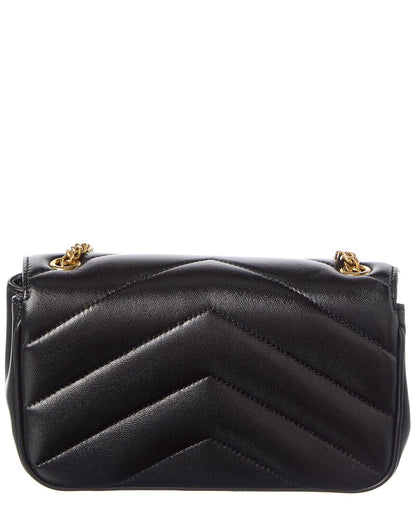 Saint Laurent Loulou Mini Leather Shoulder Bag