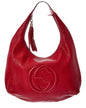 Gucci Red Lambskin Soho Hobo Bag (   )
