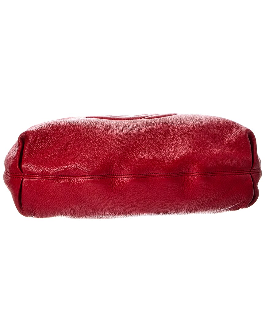 Gucci Red Lambskin Soho Hobo Bag (   )