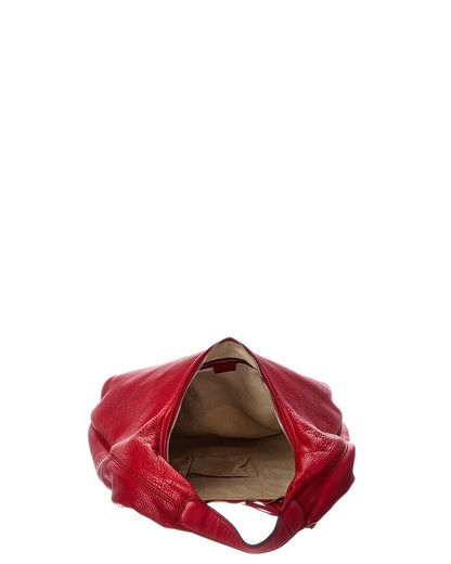 Gucci Red Lambskin Soho Hobo Bag (   )