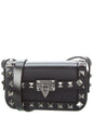 Valentino Rockstud Mini Leather Shoulder Bag Black ONE SIZE