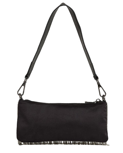 Reiss Francesca Fringe Satin Shoulder Bag
