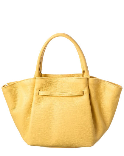 Italian Leather Top Handle Tote