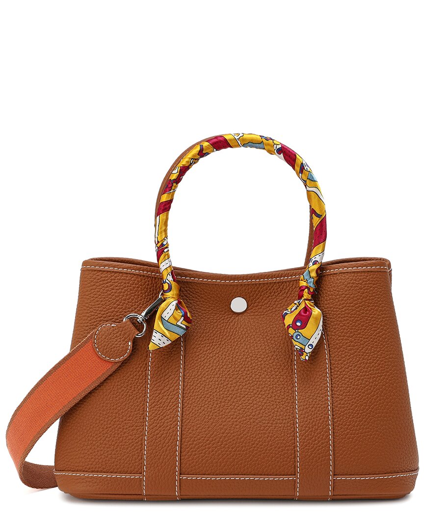 Tiffany & Fred Paris Fold-Over Smooth Leather Crossbody