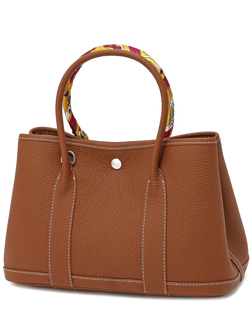 Tiffany & Fred Paris Fold-Over Smooth Leather Crossbody