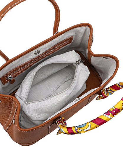 Tiffany & Fred Paris Fold-Over Smooth Leather Crossbody