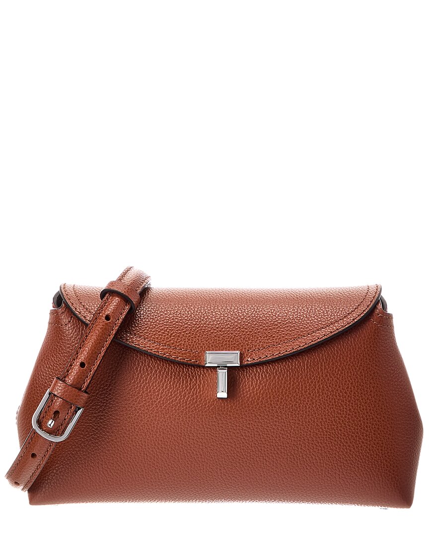 Toteme T-Lock Leather Clutch