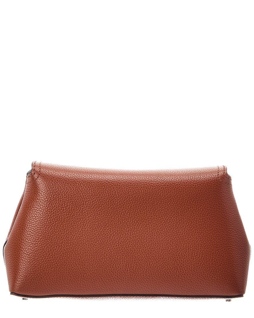 Toteme T-Lock Leather Clutch