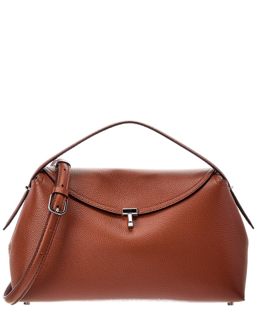 Toteme T-Lock Leather Shoulder Bag