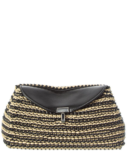 Toteme T-Lock Mini Leather Clutch