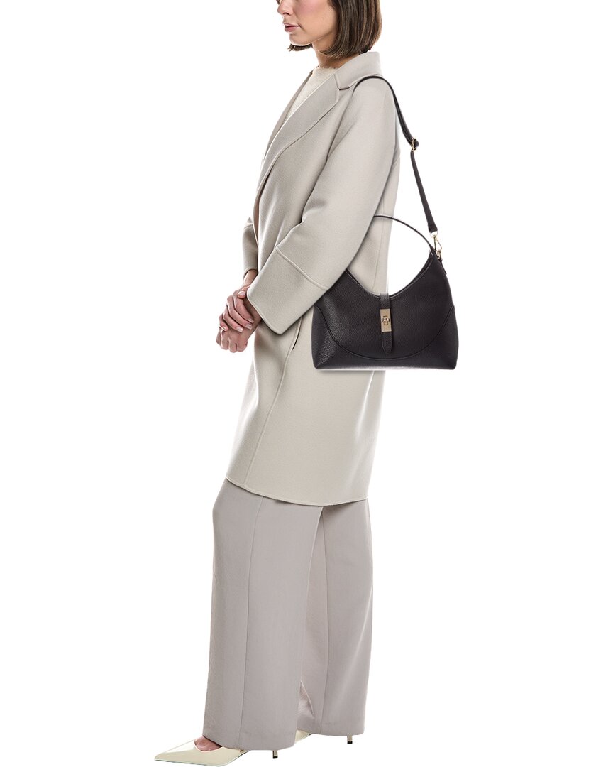 Italian Leather Lina Leather Top Handle Bag