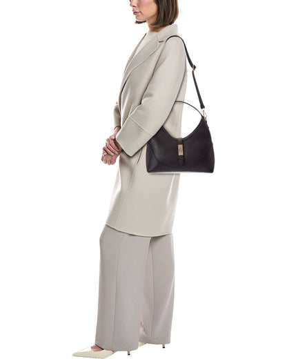 Italian Leather Lina Leather Top Handle Bag