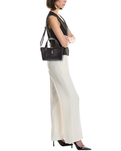 Italian Leather Gaia Leather Top Handle Bag