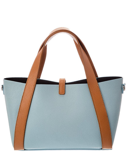 Italian Leather Cleo Leather Top Handle Bag