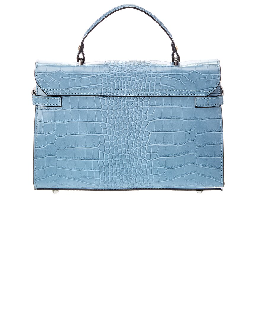 Italian Leather Lea Leather Top Handle Bag