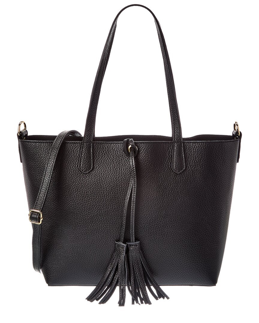 Italian Leather Romy Leather Top Handle Bag