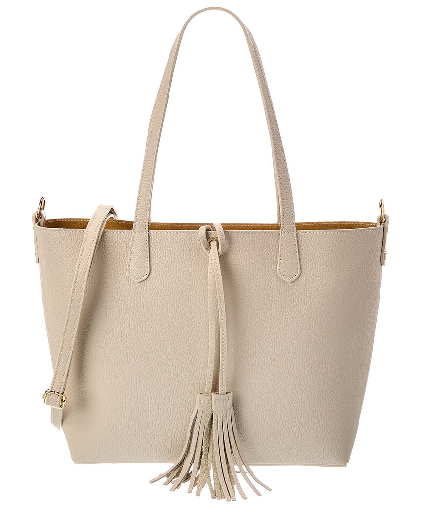 Italian Leather Romy Leather Top Handle Bag