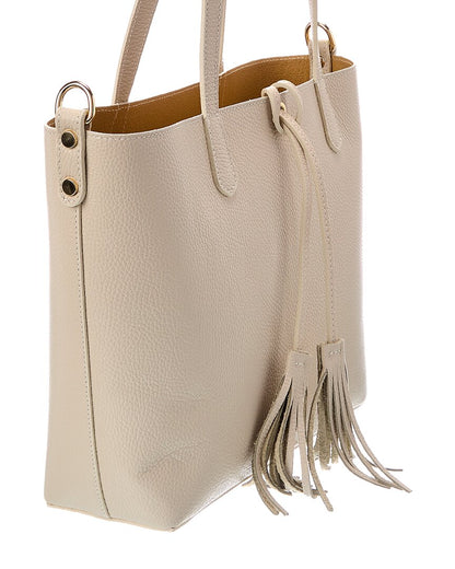 Italian Leather Romy Leather Top Handle Bag