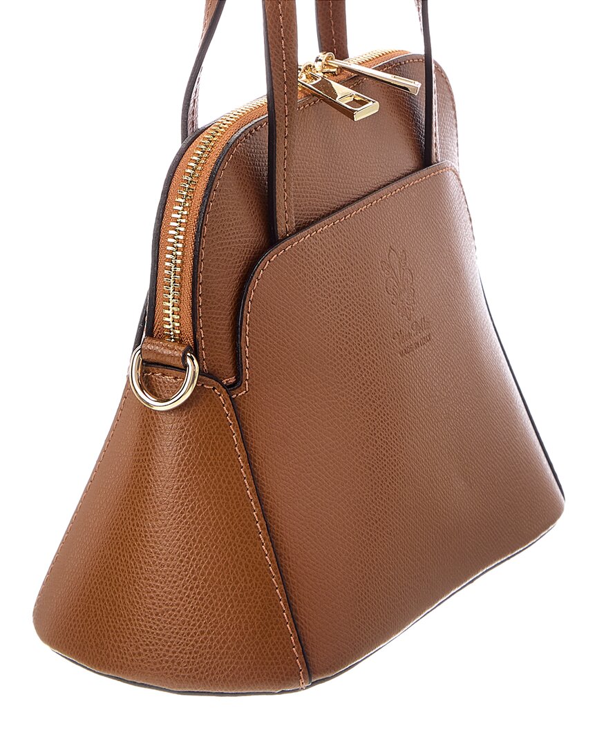 Italian Leather Serena Leather Top Handle Bag